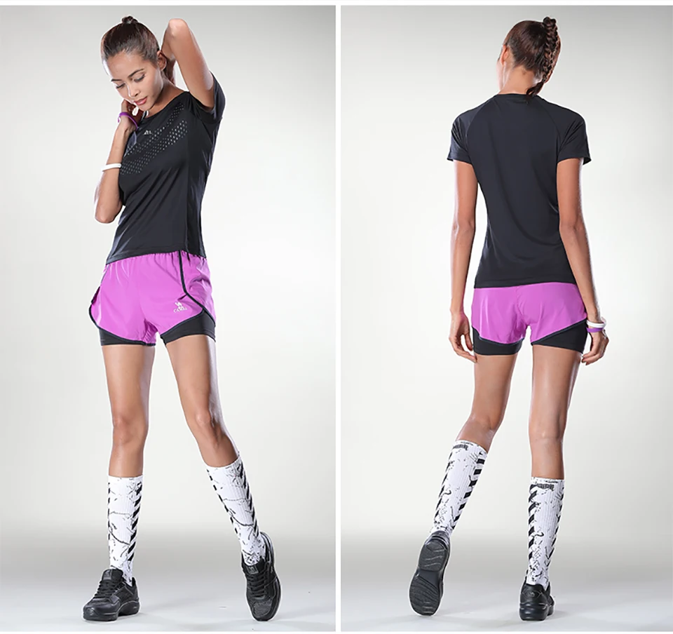 CAMEL Women Sports Shorts Fitness Casual Quick-drying For Ladies Sport Running Fitness Casual Woven Shorts Exercise Ladies