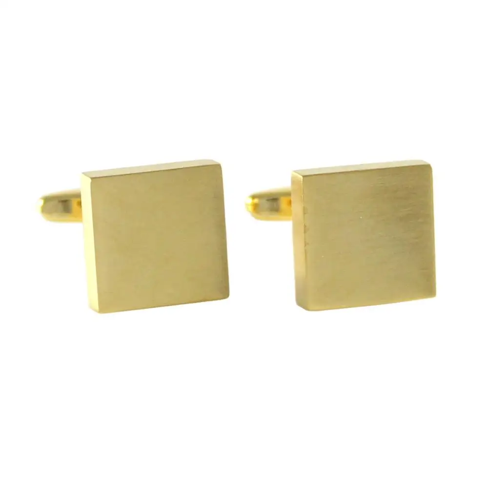 Классические квадратные запонки с начесом сверху и по бокам подарок для свадьбы