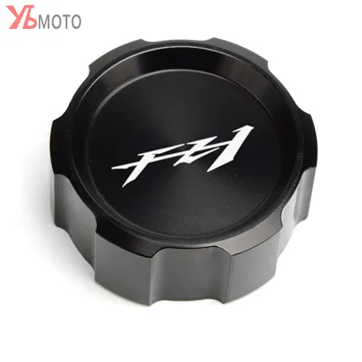 Rear Cover Black Лазерный логотип мотоциклов CNC алюминиевый передний и задний тормоз сцепления масло жидкость Крышка Резервуара Крышка для YAMAHA FZ1 FAZER ФЗ 1 2006 - Цвет: Rear Cover Black