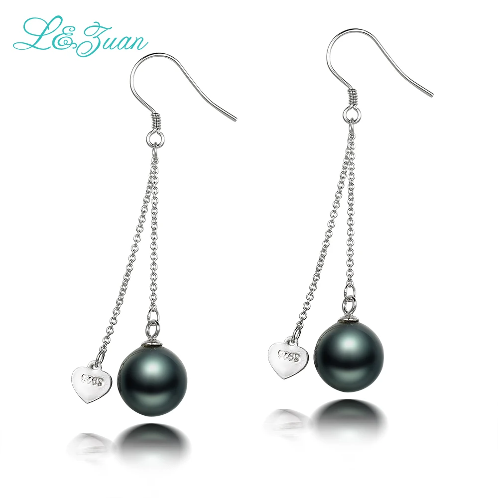S925 Silver Round Seashell pearl Элегантные и Изящные Серьги|drop earrings|earrings dropsearrings earring |