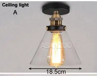 Ceiling light-A Винтажные подвесные светильники Стеклянные Настенные светильники Лофт промышленный подвесной светильник Lamparas De Techo Colgante современный блеск Подвесная лампа - Body Color: Ceiling light-A
