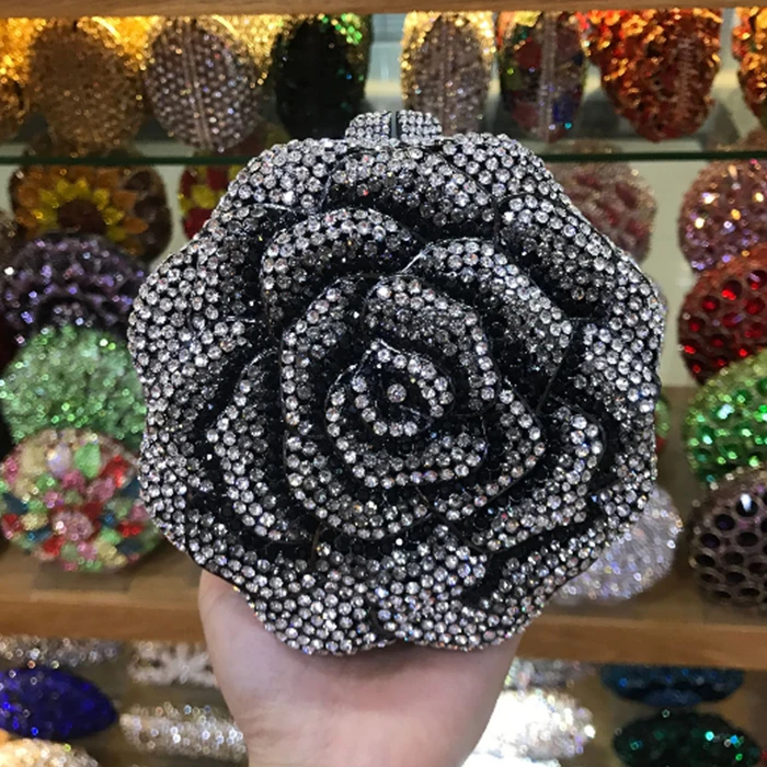 XIYUAN брендовые клатчи женские шикарные побрякушки Minaudiere хрустальные вечерние сумки Банкетный Кошелек Свадебные вечерние сумки золотые