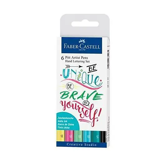 267116 Faber Castell тушью Питт художественный маркер ручка мягкие ручки-щетки - Color: 267116