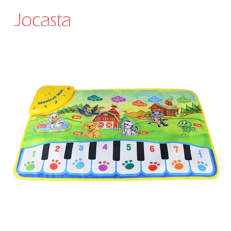 Funny Baby Piano Musical Play Mats Kids Toys Learning Blanket Rug Musical Instrument Mat Educational Toys for Children 60x37CM