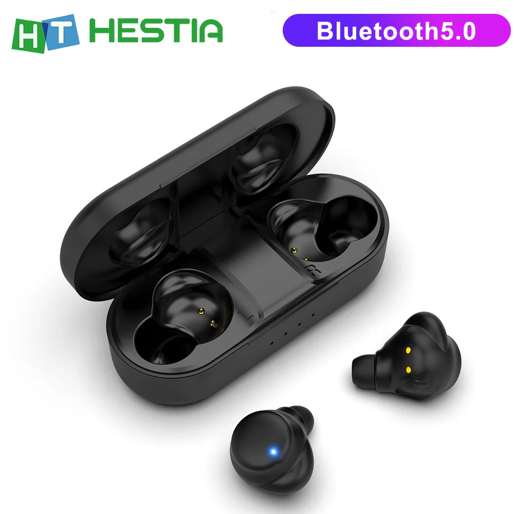 HESTIA Bluetooth 5.0 Wireless Earphone TWS Sport Headphones Handsfree Ear Phones Earbuds Headset Earbud Earphones Case For Phone |