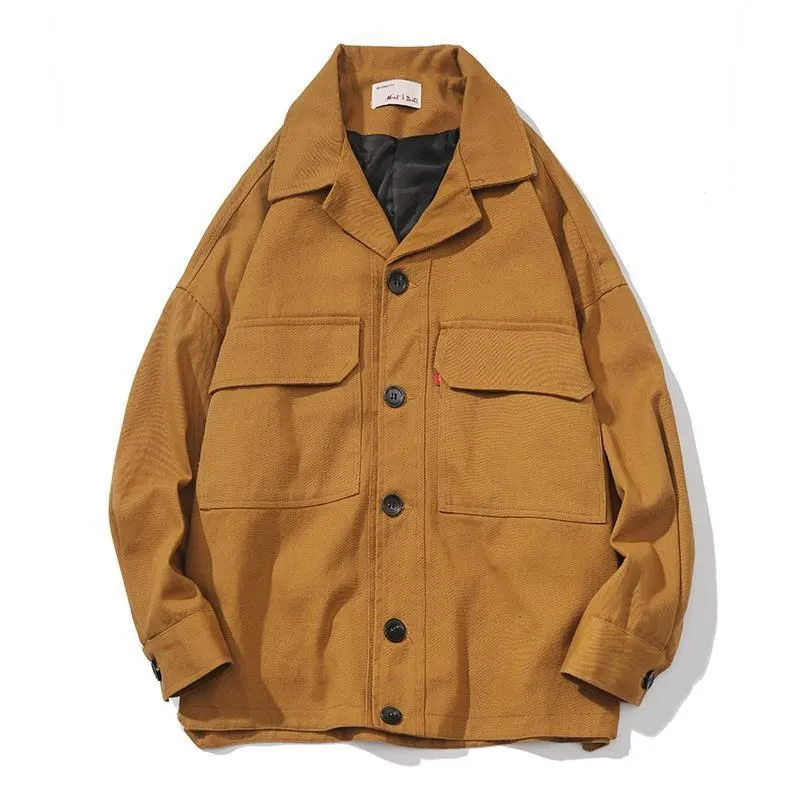 Obrix 2019 Female Autumn Spring Loose Casual Style Jacket Square Collar V Neck Full Sleeve Buttons Pockets Streetwear Jacket|Женские