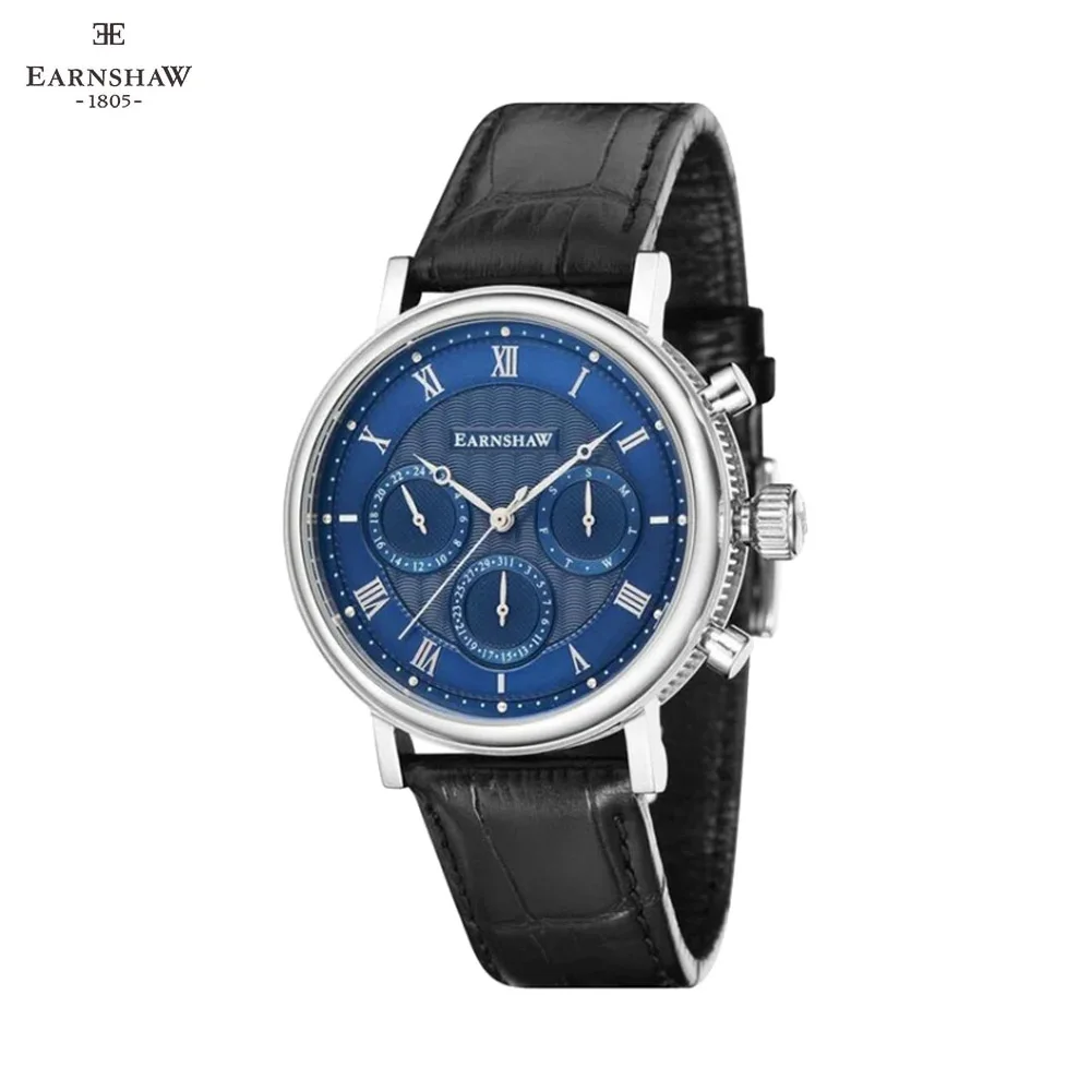 Наручные часы Earnshaw ES-8103-01 мужские кварцевые на кожаном ремешке |