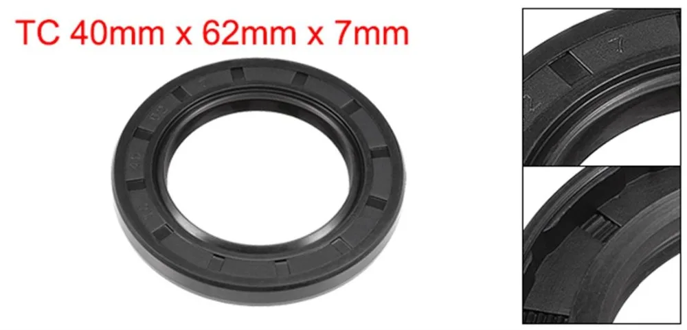 UXCELL масляное Уплотнение TC 40x62/64x7/8/10 мм нитриловая резиновая крышка двойная губа