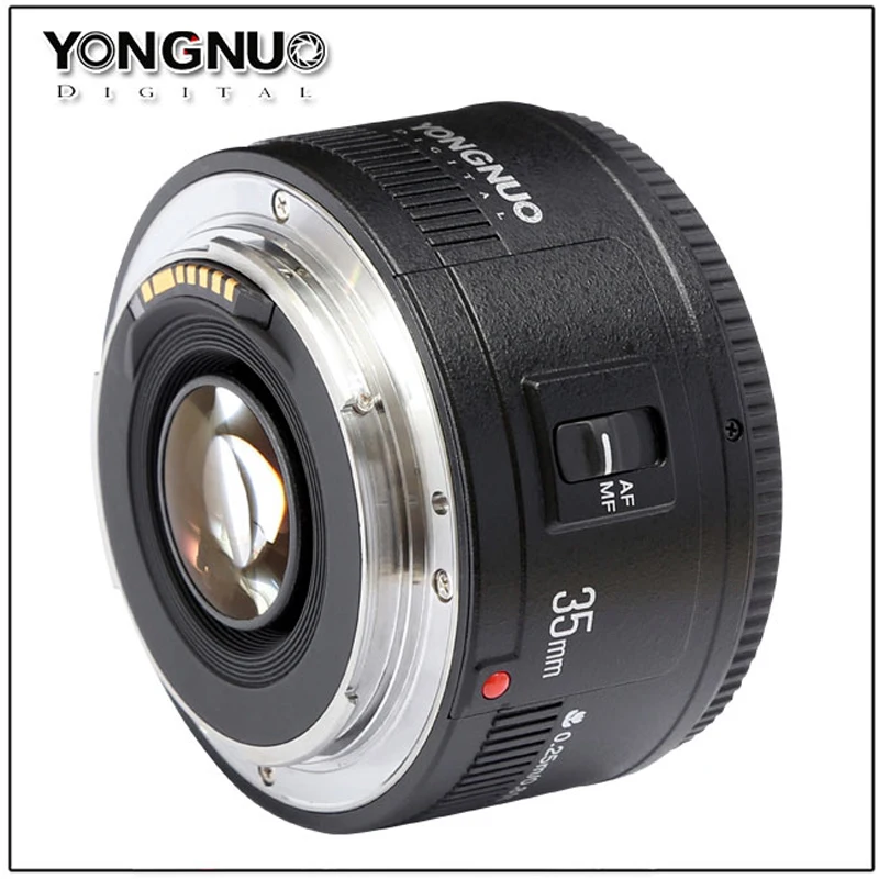 YONGNUO YN 35 мм F2 объектив камеры для Nikon Canon EOS YN35MM объективы AF MF широкоугольный объектив для 600D 60D 5DII 5D 500D 400D 650D 6D 7D