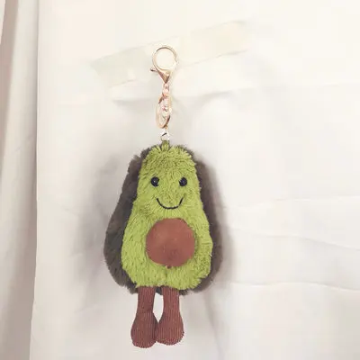 15cm keychain Горячая авокадо плюшевая сумка на плечо для девушки милый авокадо плюшевый брелок игрушка сумка Подвеска грил Рождество - Цвет: 15cm keychain