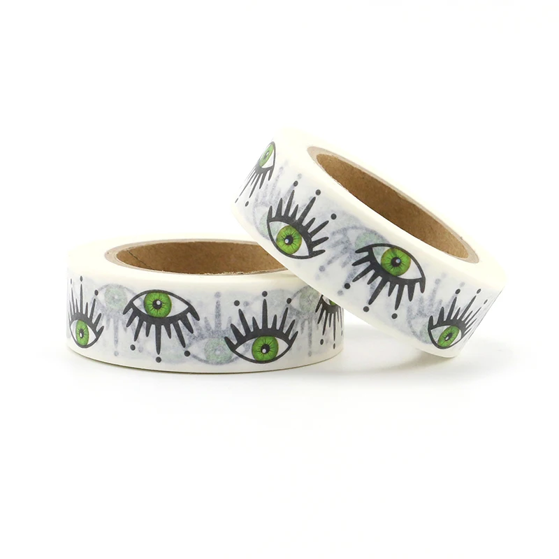 1 шт. клейкая лента Let's Go Travel с зелеными глазами васи DIY Наклейка для скрапбукинга