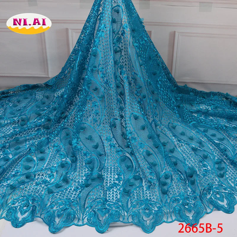 Вышивка Аппликации Нигерия тюль кружевные материалы африканские Свадебные