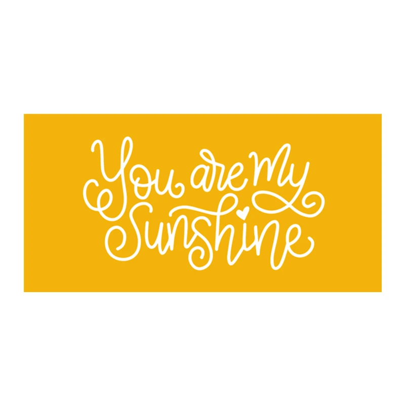 Стильный оранжевый You Are My Sunshine кухонные полотенца для рук из микрофибры с