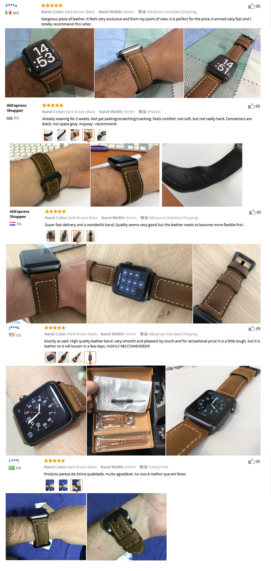 Классический настоящий Crazy Horse коричневый кожаный ремешок для часов apple Watch I watch 38 мм и 42 мм черный адаптер ремешок для apple Watch