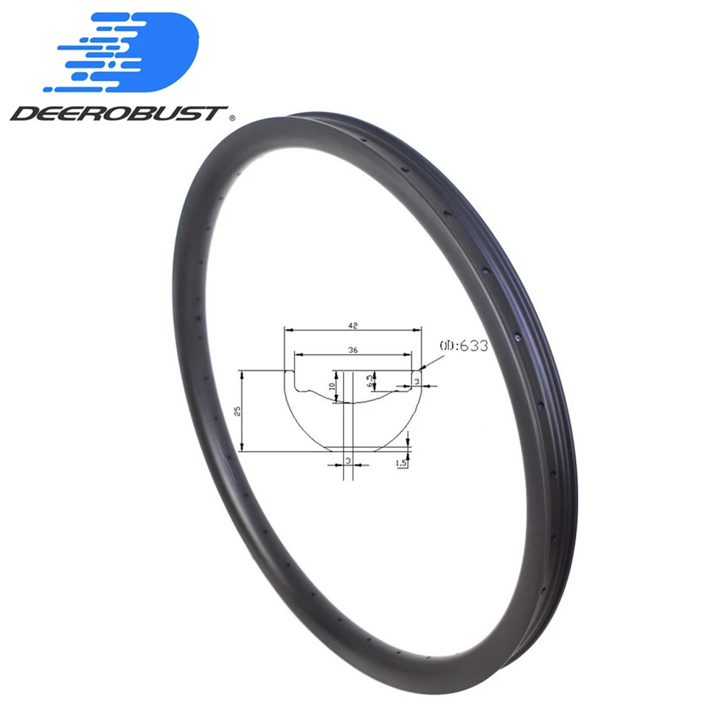 Горный велосипед карбоновые диски 25 мм x 42 мм|mtb rim 29er|carbon mountain bike rimsmtb rims |