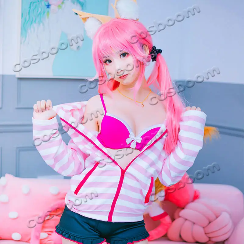 COSBOOM Fate Extra CCC Tamamo no Mae костюм для косплея игра Женский карнавальный костюм|Игровые