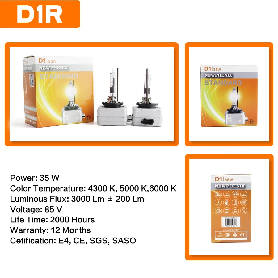 SHUOKE Xenon D2R D2S HID Stardard фары автомобиля лампы 12 В 35 Вт 3200Lm 4300 K 5000 K 6000 K HID 3000 h время жизни для BNW SUV