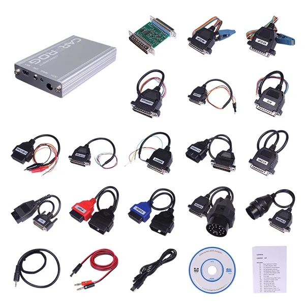 CARPROG программист V10.05/V8.21 ECU чип тюнинговый программист со всеми 21 адаптерами подушка безопасности/радио/тире OBD2 автомобильный диагностический инструмент - Цвет: V 10.05