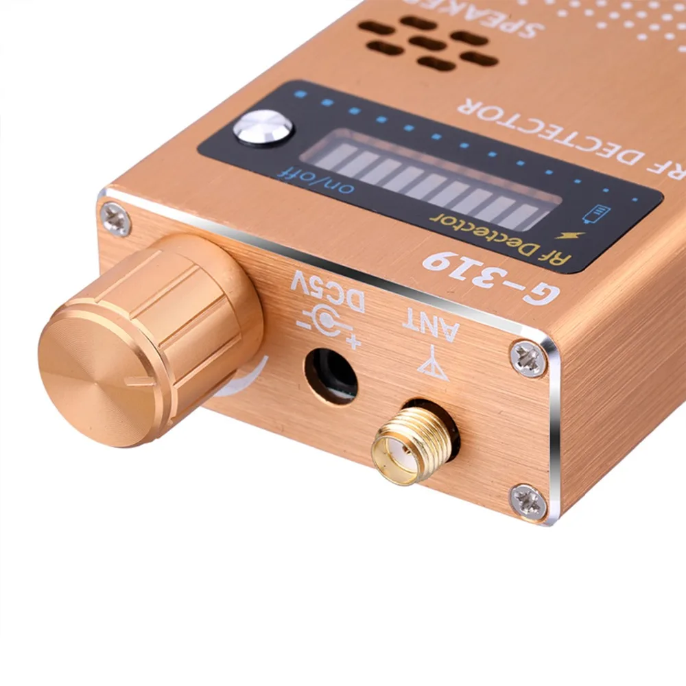 Высококачественный Профессиональный Радиочастотный детектор жуков, 1-8000 МГц, сканер частот, уборщик, GSM, GPS, трекер, поиск сигнала CDMA (золотой)... от AliExpress RU&CIS NEW