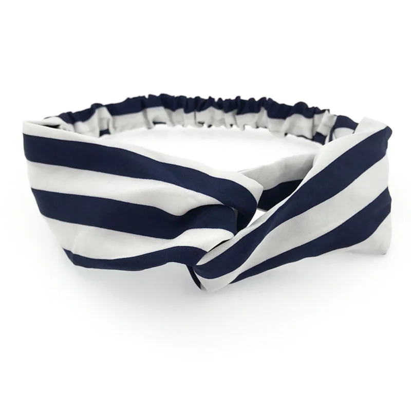 

4pcs/lot Striped Printed Handmade Hair Turban Headbands for Women Handmade Headbands Turban Headband