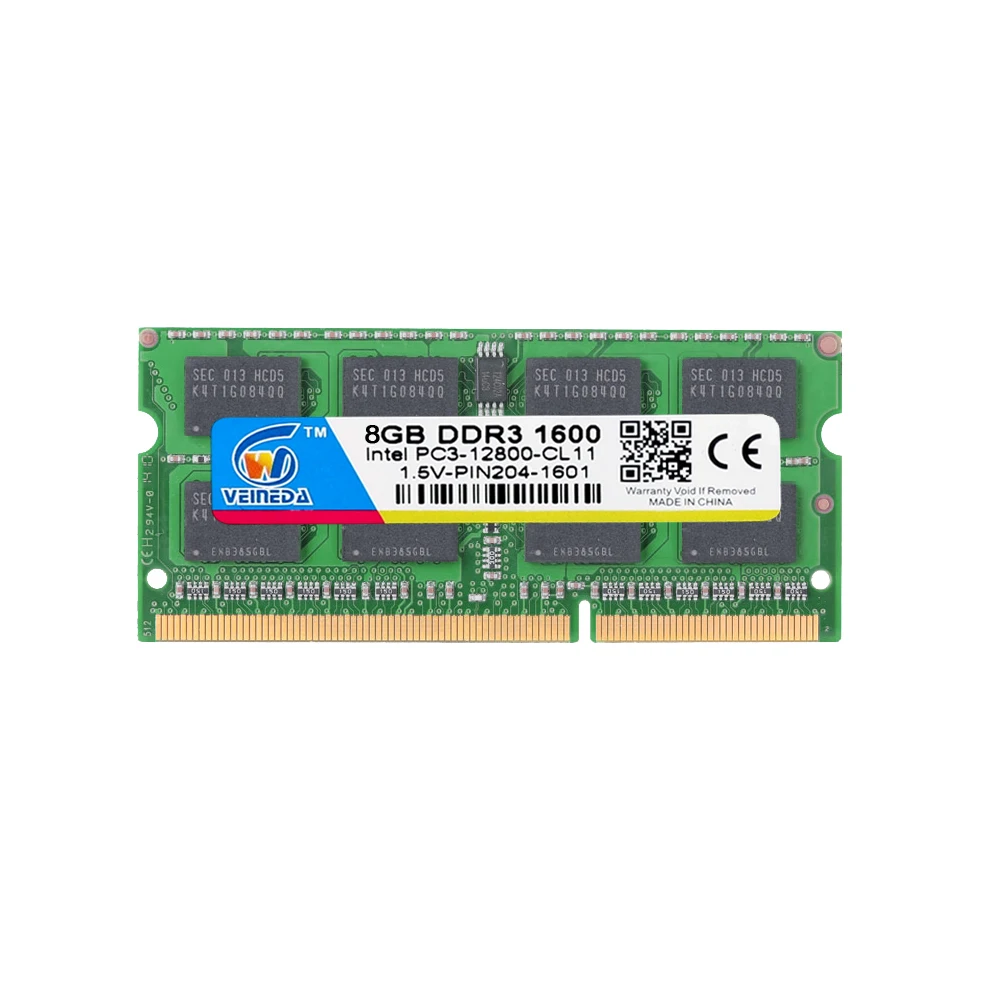 veineda memoria ram ddr3 8gb 1600mhz ram memoria ddr3 1333mhz for all intel amd compatible with sodimm ddr3 8gb pc3 12800 204pin free global shipping