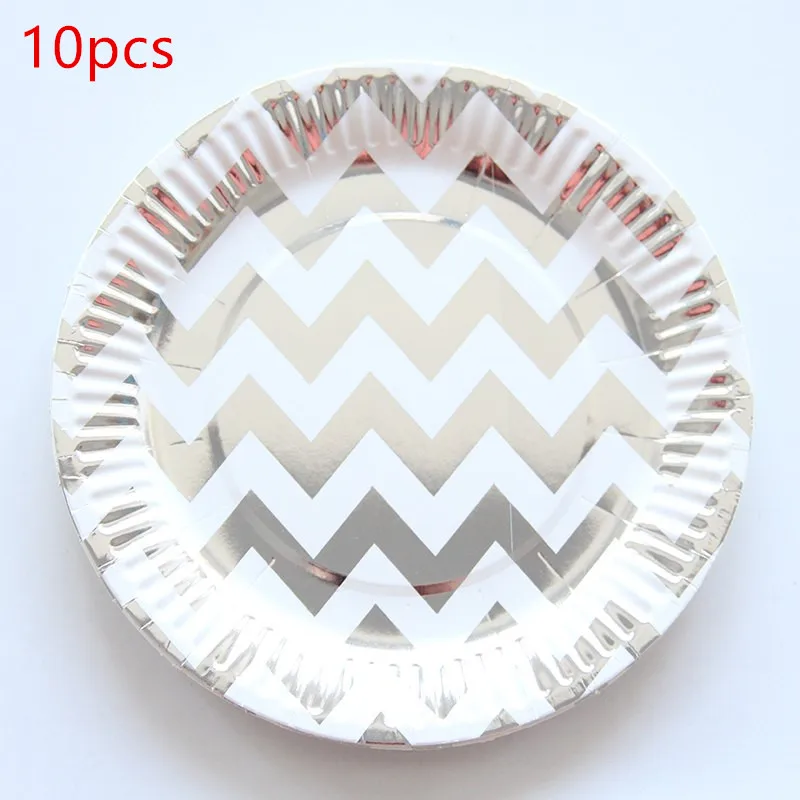 Silver wave 10pcs 1 упак./лот на день рождения горячее тиснение золотом Бумага Полотенца салфетка для мальчика и девочки, Пол раскрыть вечерние ткани украшение для салфеток салфетки 33*33 см - Цвет: Silver wave 10pcs