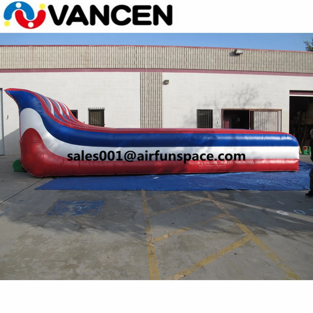 

Hot sale 3 lanes inflatable bungee run for sport game factory price commercial inflatable bungee run game equipment for rental