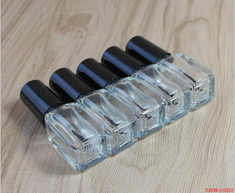 

3ML nail polish small empty bottle transparent glass brush bottle 256#