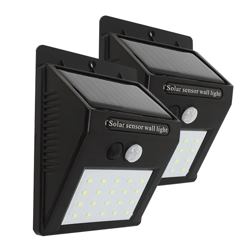 New Scenery 16 20 30 48 led solar light for outdoor lamp with solar battery LED outdoor lighting on solar energy motion sensor
