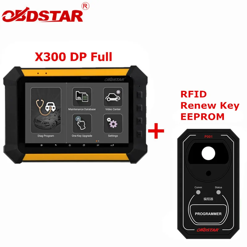 OBDSTAR X300 DP полный иммобилайзер регулировка одометра EEPROM/адаптер PIC OBDII X300DP плюс P001