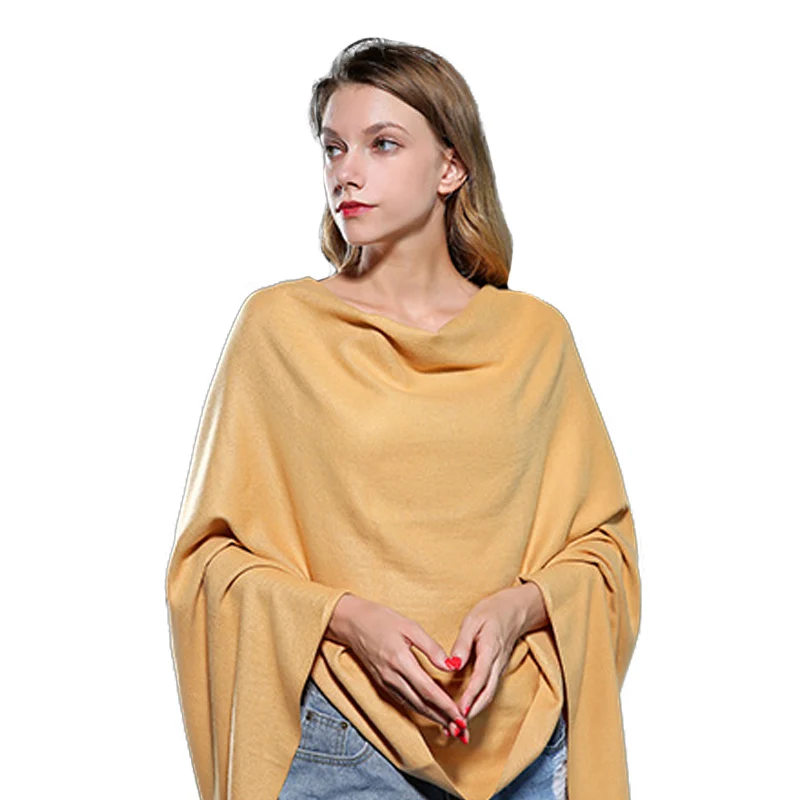 Женский кашемировый шарф FS однотонный теплый длинный с кисточками зимний 2018|echarpes