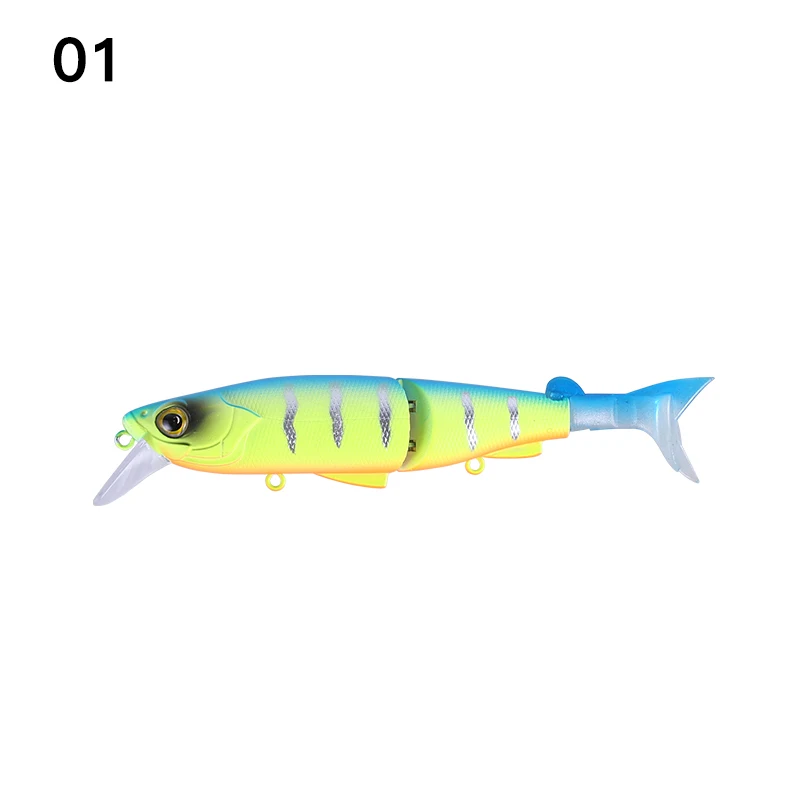 Color 01 Kingdom Fishing воблеры жесткая приманка шарнирная приманка два дополнительных хвоста гольян 120 мм 17,5 г погружение 0-0,5 м искусственная Джеркбейт модель 9503 - Цвет: Color 01