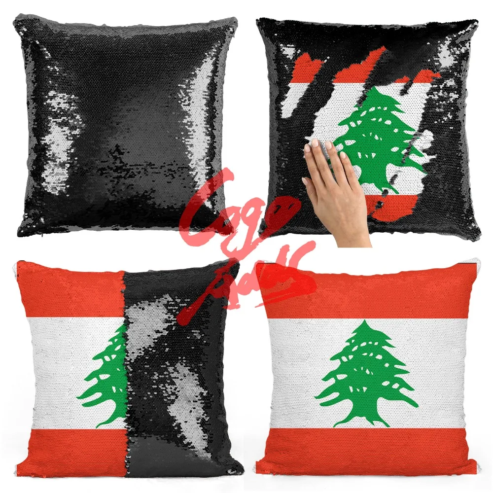 Lebanon аксессуары для украшения дома, украшение комнаты, наволочка для подушки, двусторонний чехол для подушки с русалочкой и блестками