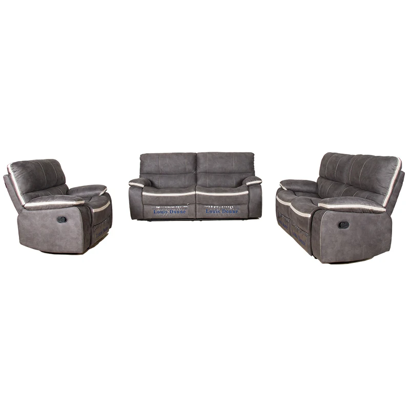 Луи Донн Классический Темно Серый Ткань Негабаритных Кресло Loveseat диван ультра