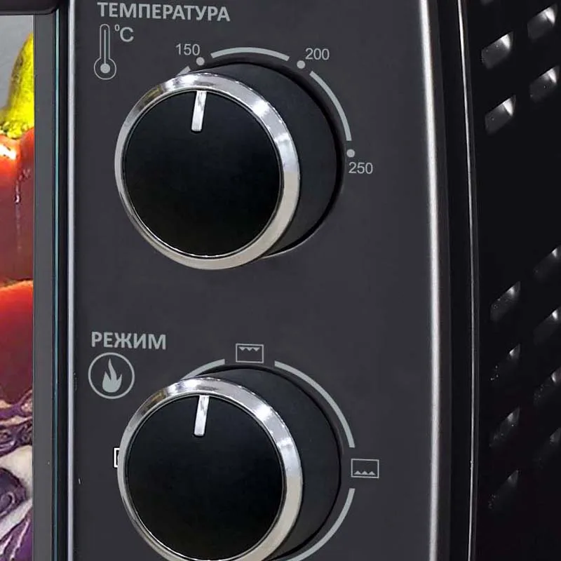 47 литров, Гриль, Мини-духовка AVEX TR 490 B, решетка, ухват, противень, мощность 2000 Вт, таймер 60 минут