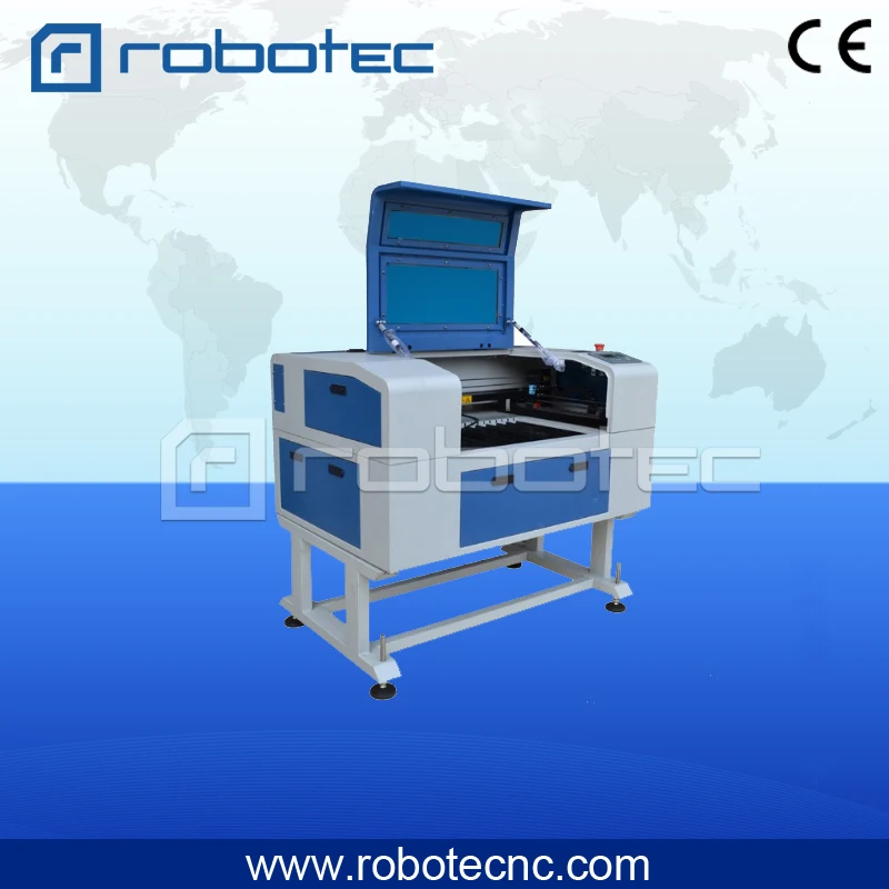 Лазерный мини-станок Robotec с вертикальным и вращающимся столом для резки кожи