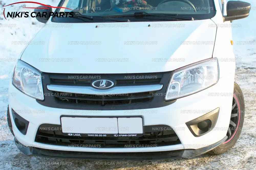 Разветвитель на переднем бампере для Lada Granta 2015 2017 комплект корпуса из АБС