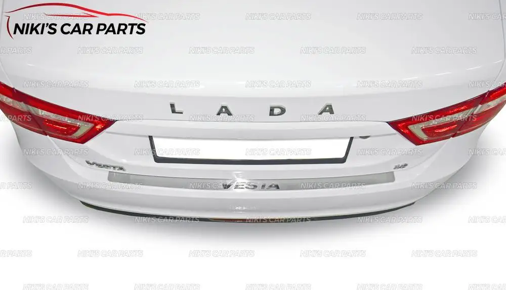 Защитная пластина заднего бампера для Lada Vesta-защитная накладка из нержавеющей стали Накладка порога автомобиля Стайлинг Защита