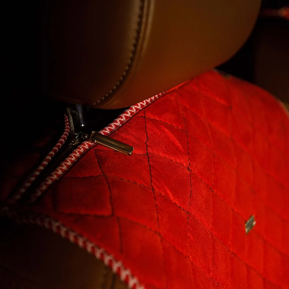 2pcs/ lot front Car Seat Covers made from Alcantara zipper case Red cheap and high quality | Автомобили и мотоциклы