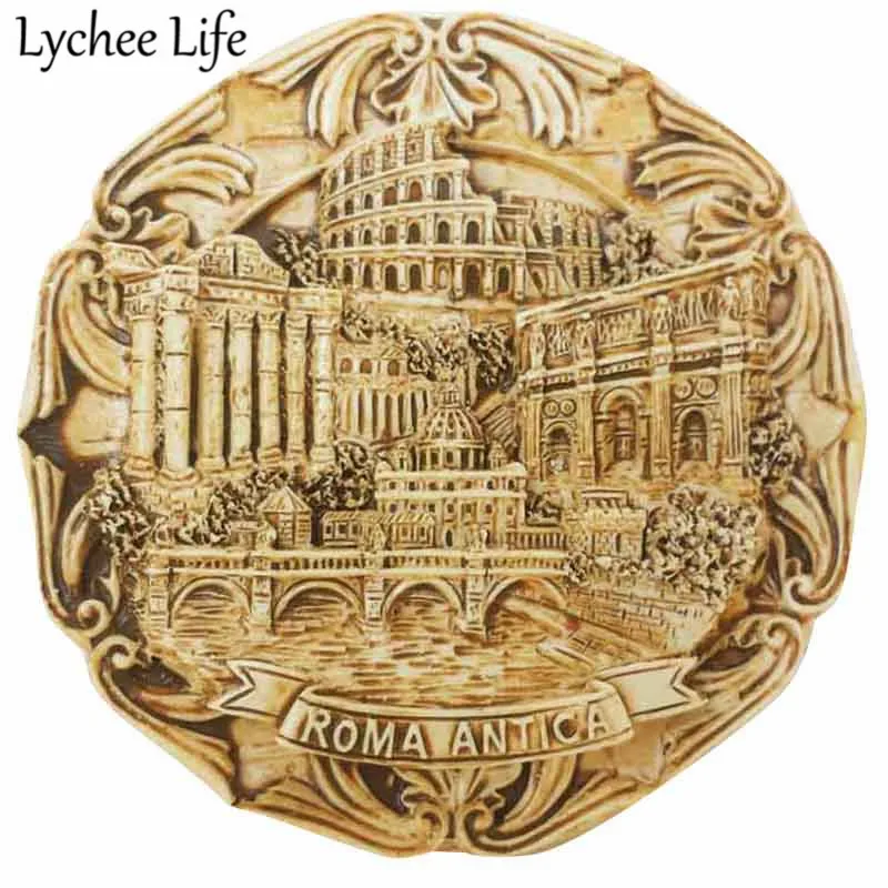 Lychee Life Italy Science магнит на холодильник, знаменитый вид, Металлическая магнитная наклейка на холодильник, сувенир, Современное украшение для дома и кухни