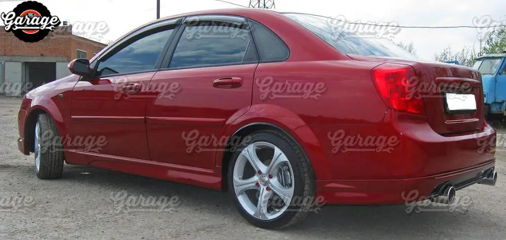 Боковые юбки чехол для Chevrolet Lacetti HB/SD 2002-2013 дверных порогов ABS пластиковые накладки обвес комплект тюнинг внешний 1 комплект/2 шт