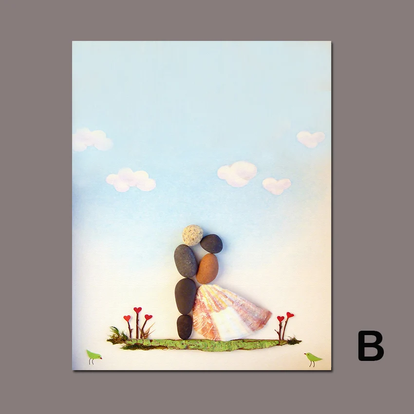 Холстовая картина SD LINLEEHON "Любовники" в стиле карикатуры, современное украшение для свадебной вечеринки, творческий образ без рамы.