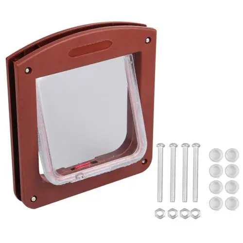 Кошка ворота шлюз с замком 4 типа закрытия кошка собака щенок ПЭТ откидной Экран