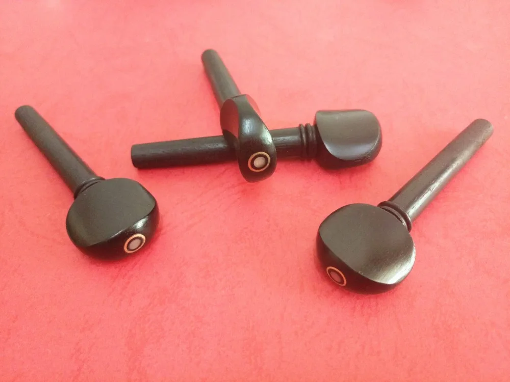 

4pcs new black ebony violin tuning pegs 4/4 full size violin accessories