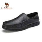 CAMELМужская обувь из натуральной кожи; Сезон весна; Новинка; Мужские лоферы в деловом стиле; Повседневная обувь в английском стиле с мягкой подошвой; Удобная мужская обувь для папы