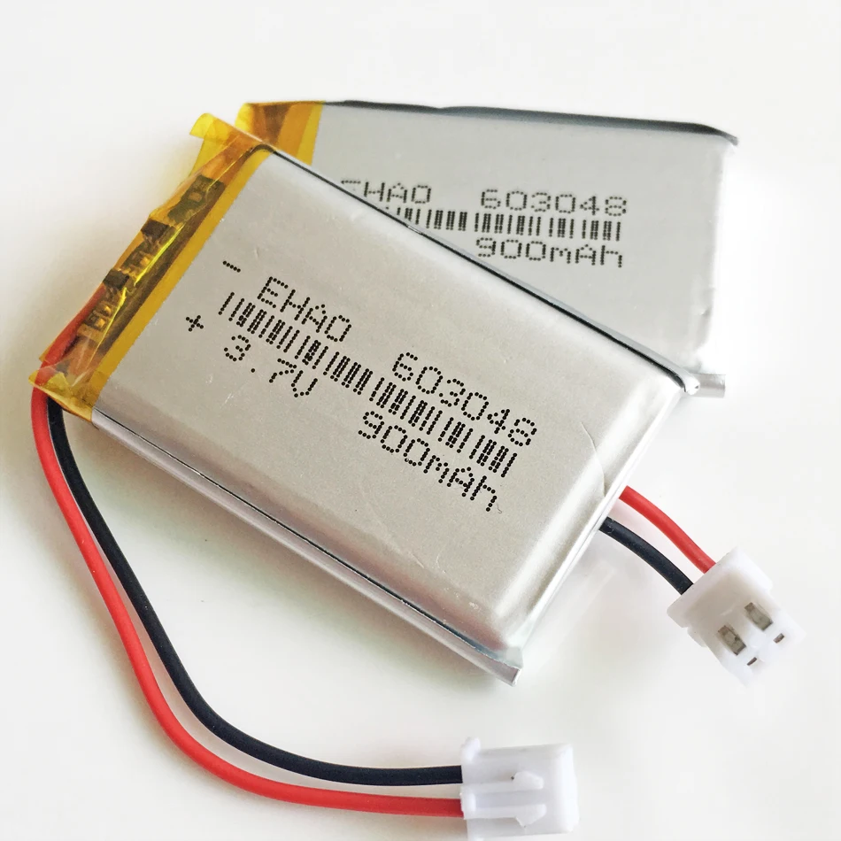 Лот 10 шт. 3 7 в 900 мАч LiPo литиевая полимерная аккумуляторная батарея JST XHR 2 54 мм 2pin