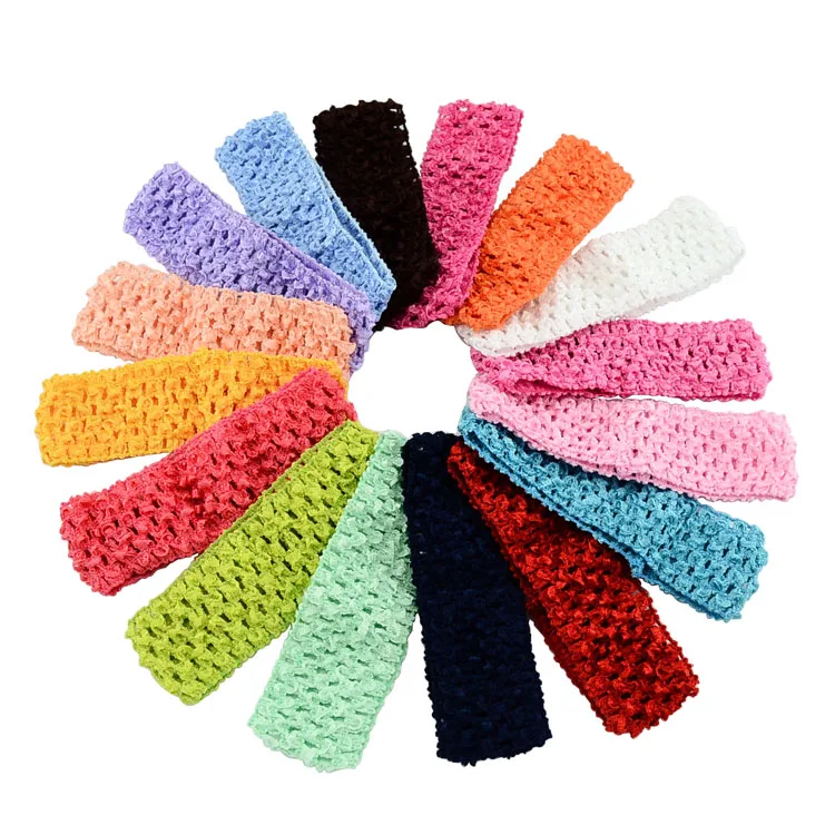 Детская эластичная повязка на голову 18 шт./лот|tutu crochet headband|crochet headbandtutu |