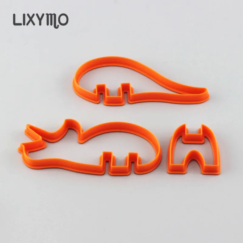 LIXYMO 3 шт./компл. 2017 динозавр DIY fondant Формочки фрезы для тиснения животных формы