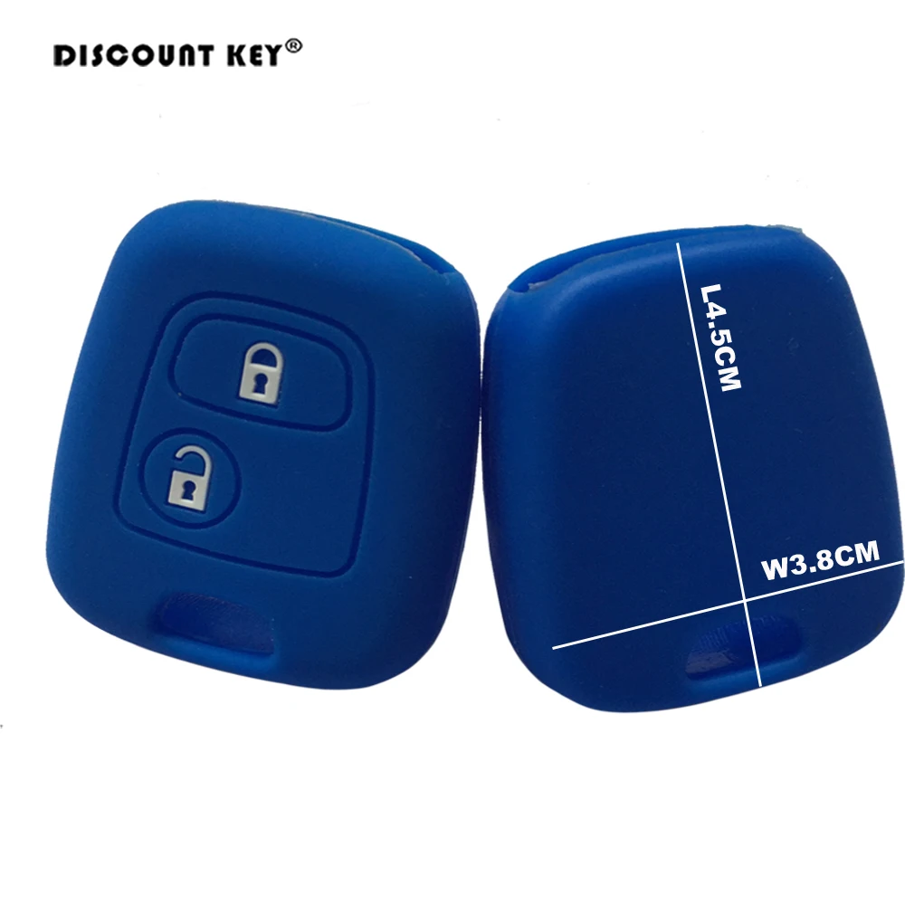 Силиконовый чехол для ключей от машины крышка Citroen C1 C2 C3 Pluriel C4 C5 C8 Xsara Picasso peugeot 206 307