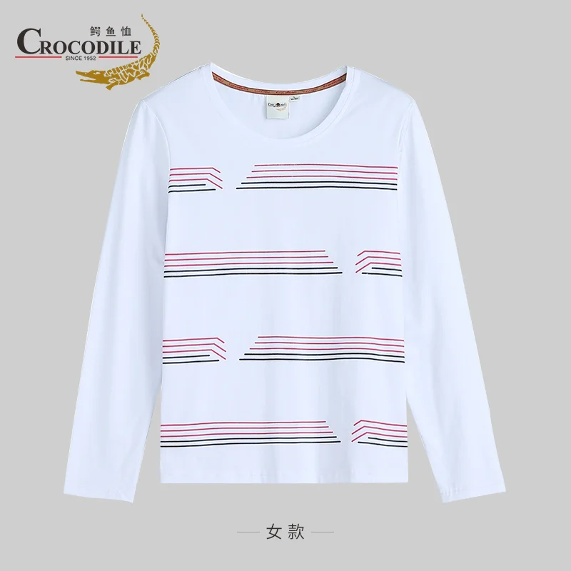 white 76 thin Crocosport оригинальная Женская одежда с круглым воротником, женская спортивная тренировочная футболка, Femme, Быстросохнущий хлопковый топ, одежда для женщин - Цвет: white 76 thin